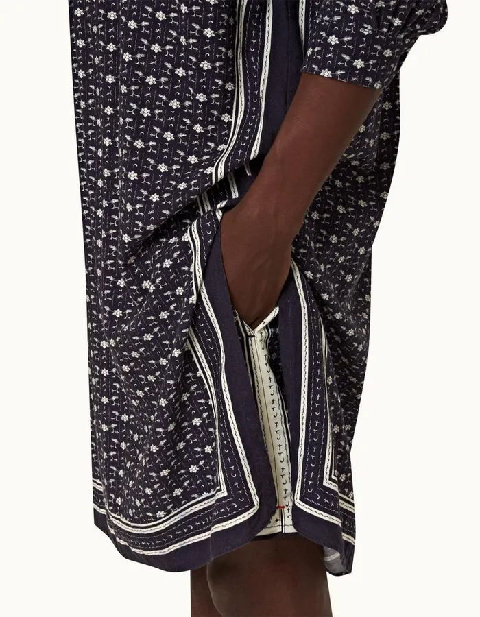 Men Orlebar Brown Shirts Shuman Dark Sapphiresea Mist