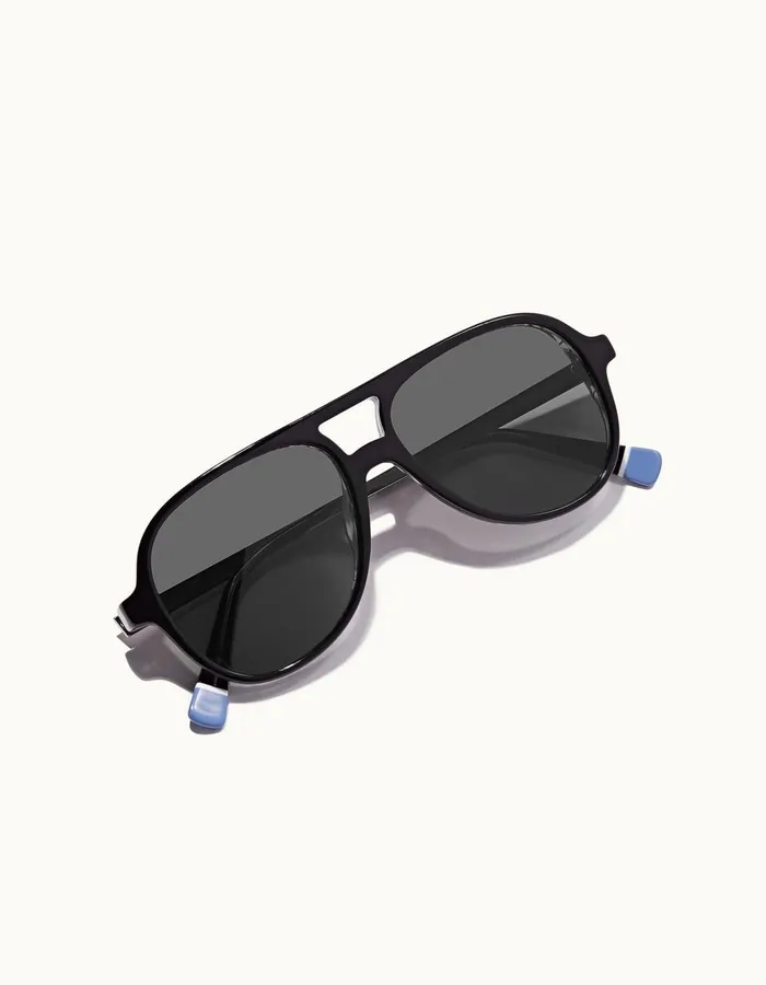 Men Orlebar Brown Sunglasses Estoril Blackshiny Steel