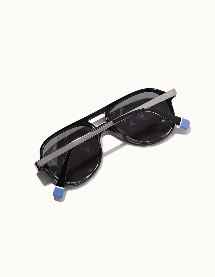 Men Orlebar Brown Sunglasses Estoril Blackshiny Steel