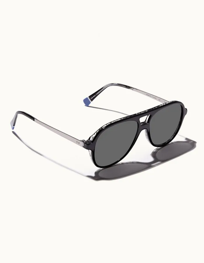 Men Orlebar Brown Sunglasses Estoril Blackshiny Steel