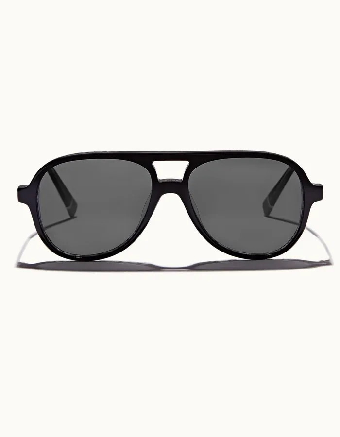 Men Orlebar Brown Sunglasses Estoril Blackshiny Steel