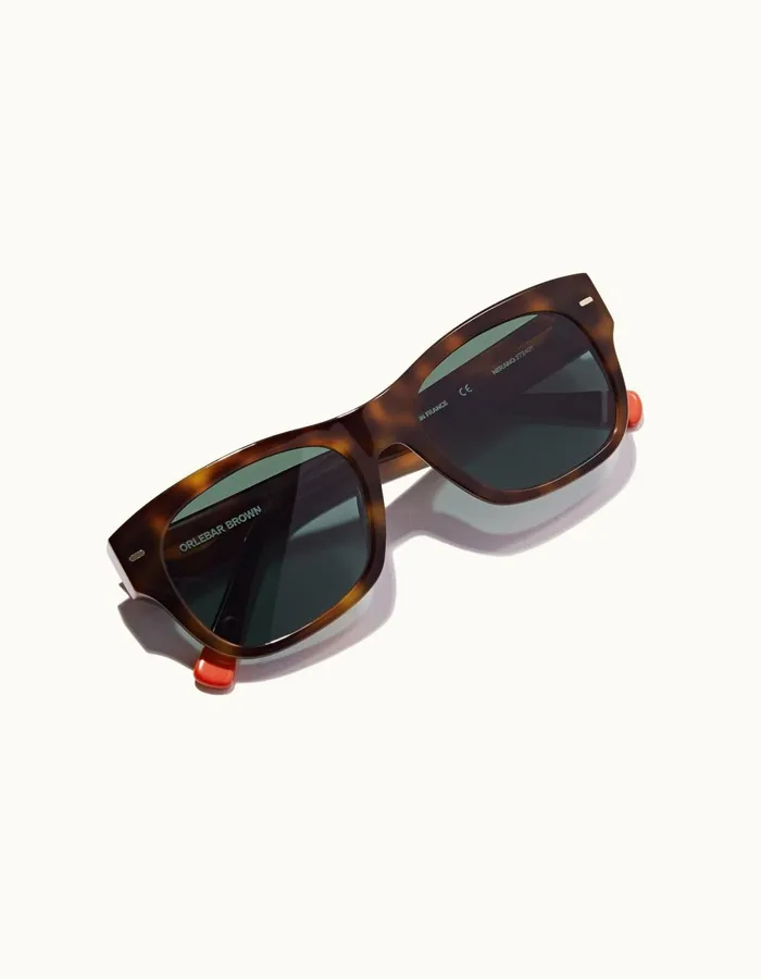 Men Orlebar Brown Sunglasses Nerano Brown Tortoise