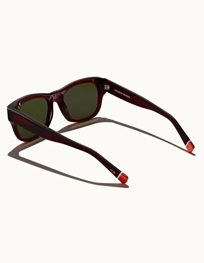 Men Orlebar Brown Sunglasses Nerano Burgundy