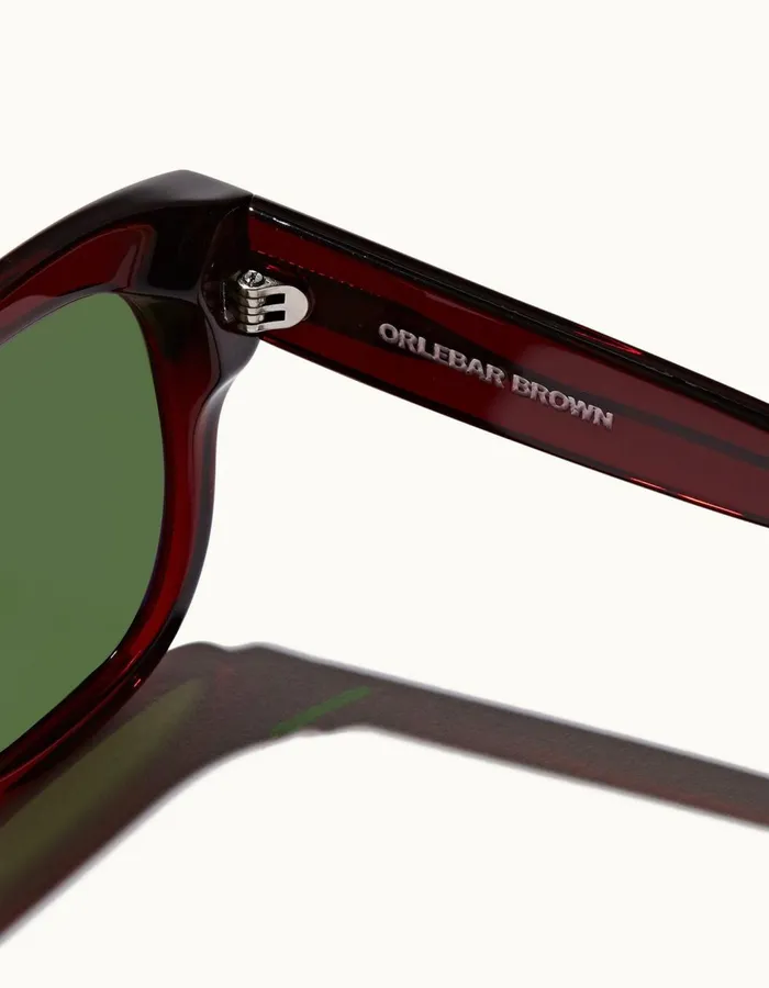 Men Orlebar Brown Sunglasses Nerano Burgundy