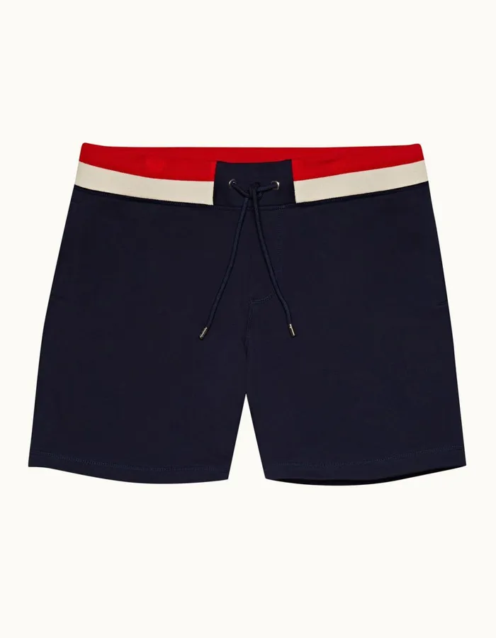 Men Orlebar Brown Sweats Afador Stripe Navy