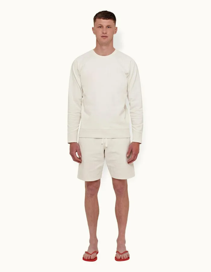 Men Orlebar Brown Sweats Frederick White Sand
