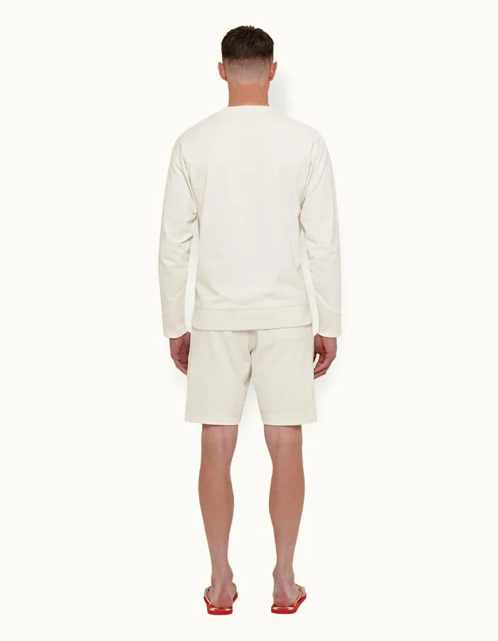 Men Orlebar Brown Sweats Frederick White Sand