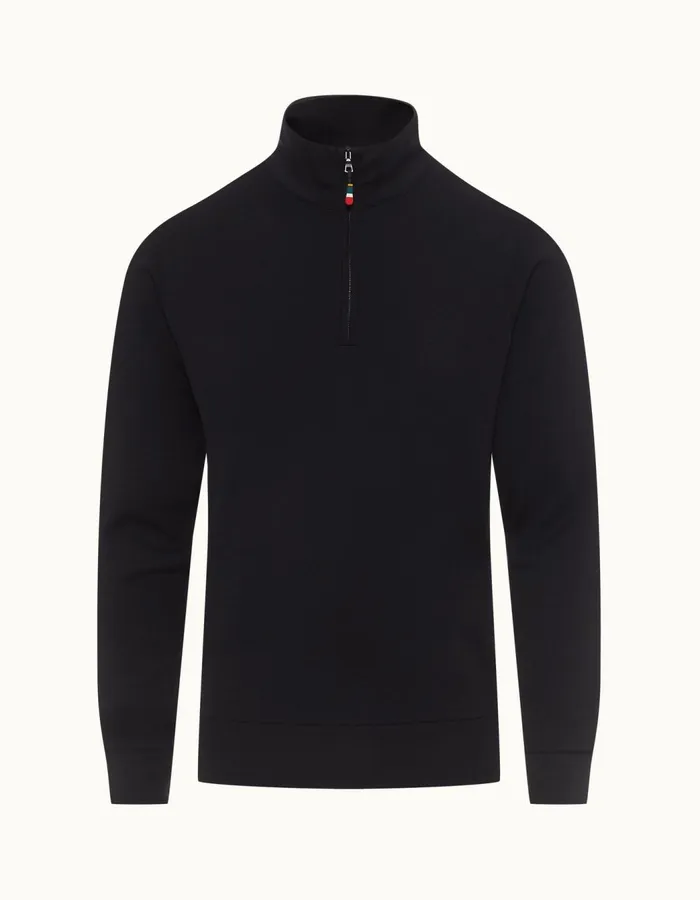 Men Orlebar Brown Sweats Isar Merino Night Iris