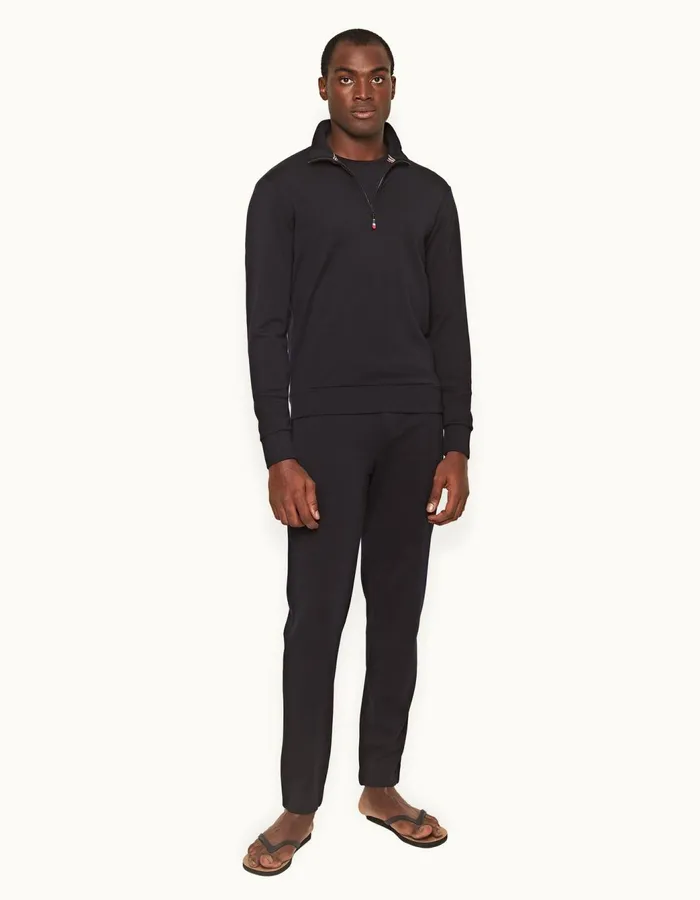 Men Orlebar Brown Sweats Isar Merino Night Iris
