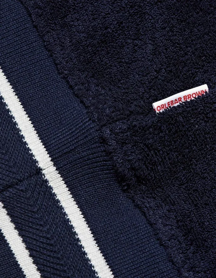 Men Orlebar Brown Sweats Isar Towelling Navy