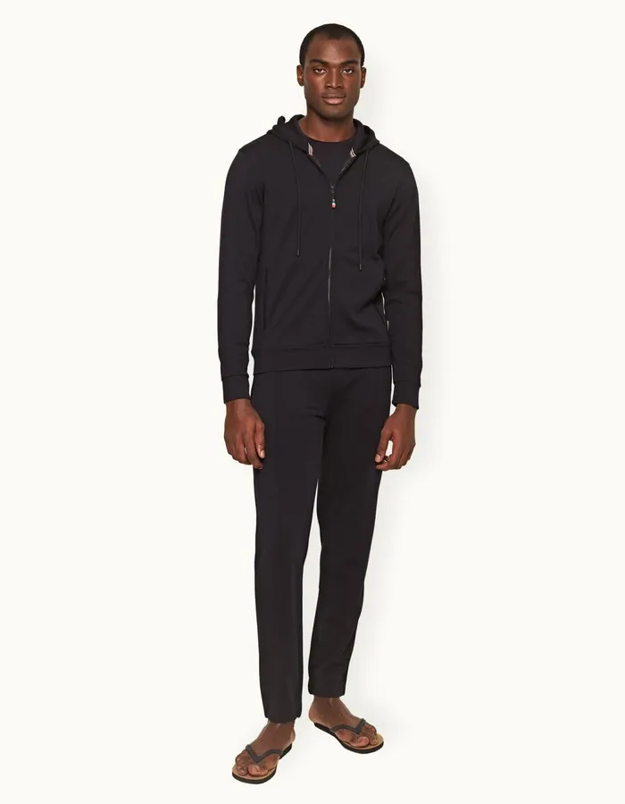 Men Orlebar Brown Sweats Mathers Merino Night Iris