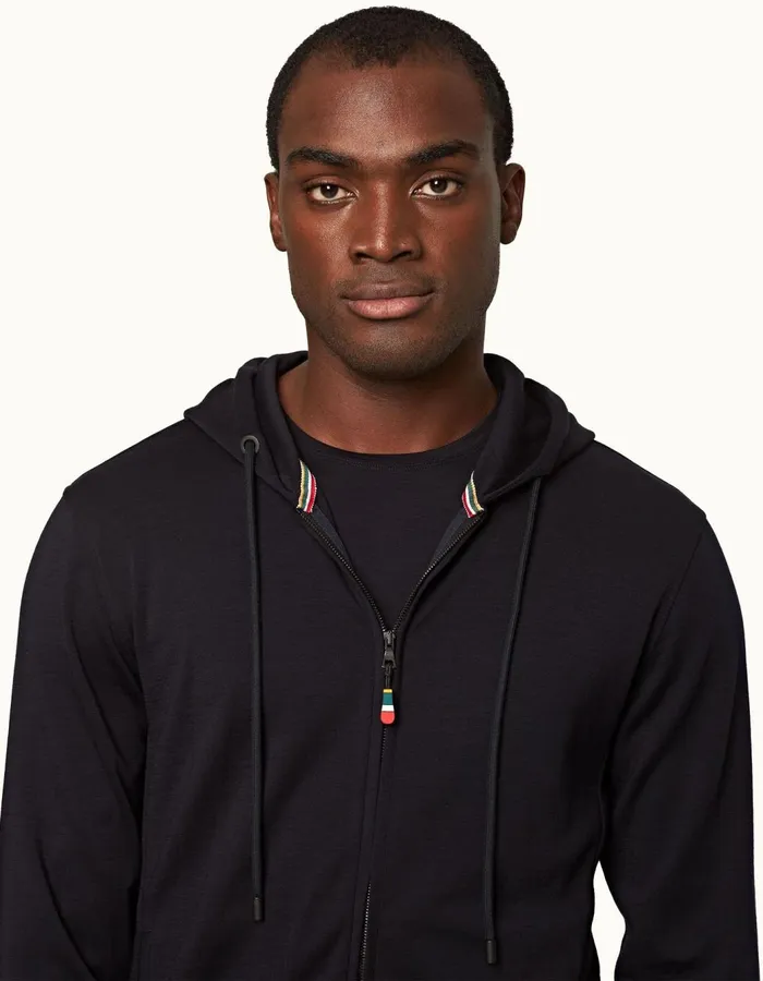 Men Orlebar Brown Sweats Mathers Merino Night Iris