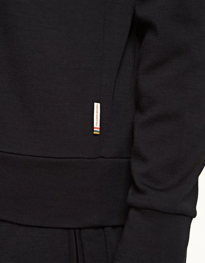Men Orlebar Brown Sweats Mathers Merino Night Iris
