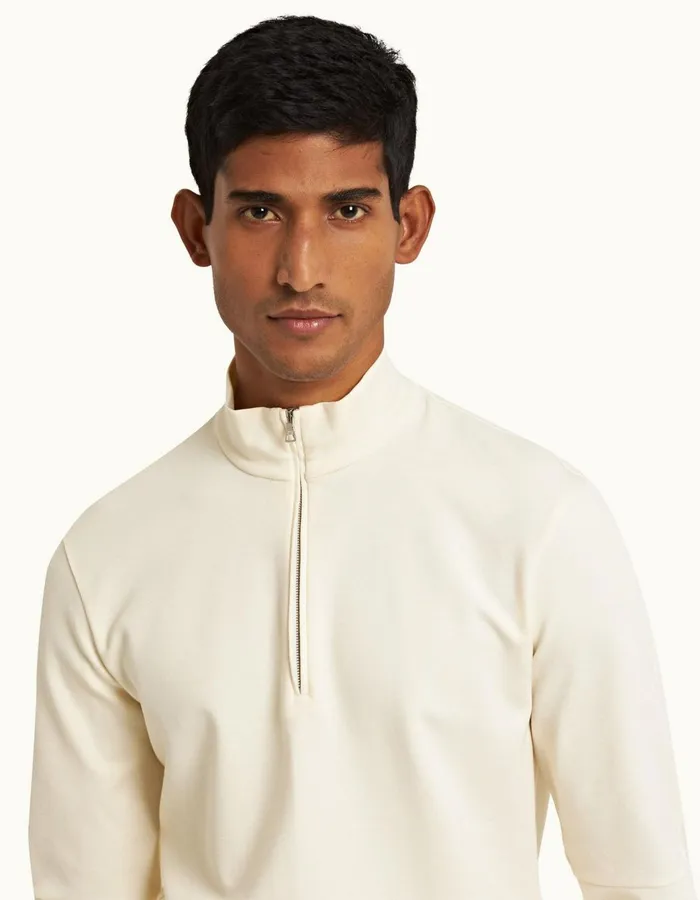 Men Orlebar Brown Sweats Neilson Ice Wool Sea Mist