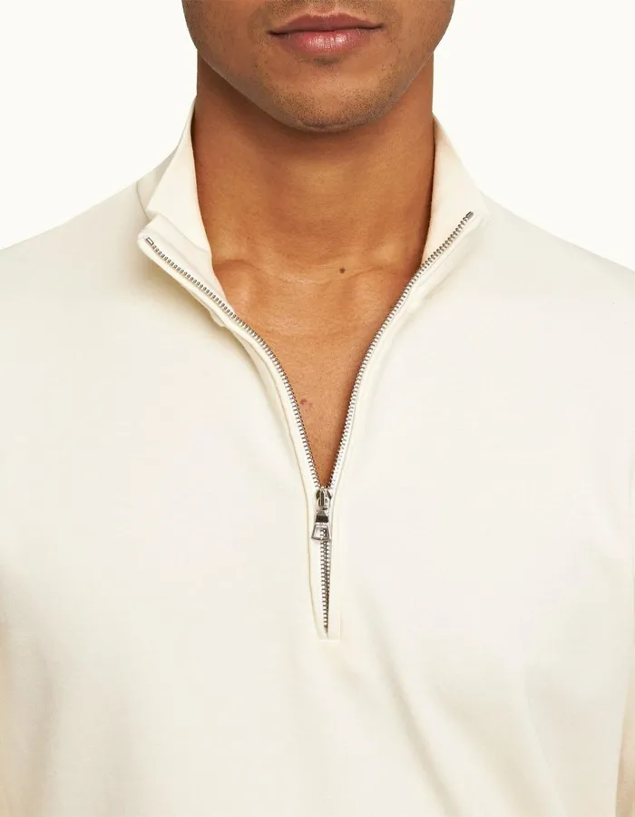 Men Orlebar Brown Sweats Neilson Ice Wool Sea Mist