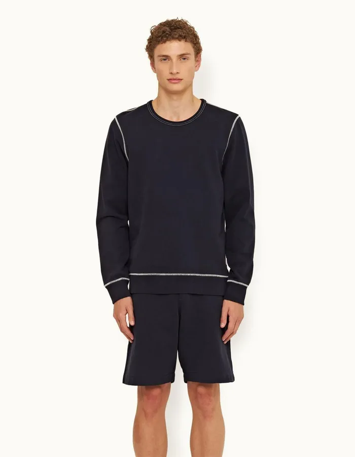 Men Orlebar Brown Sweats Stevenson Night Iris