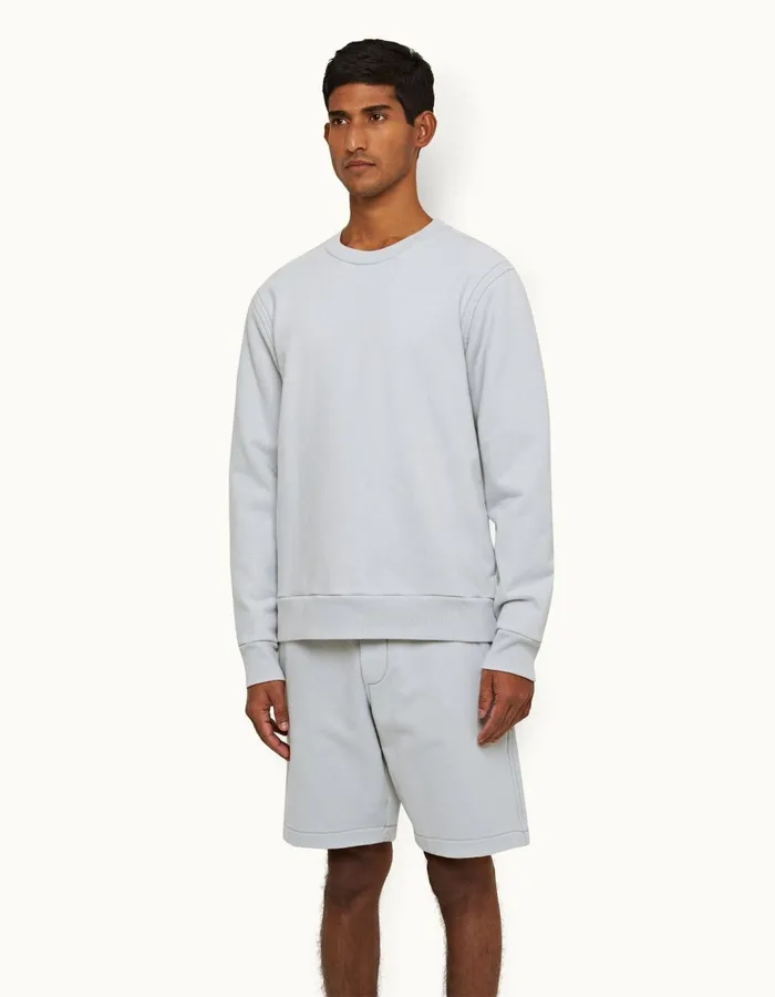 Men Orlebar Brown Sweats Stevenson Serenity Blue