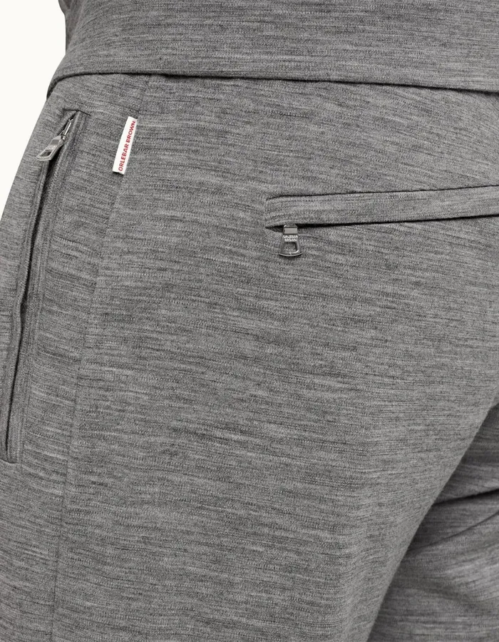 Men Orlebar Brown Sweats Struma Merino Grey Melange
