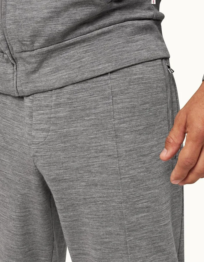 Men Orlebar Brown Sweats Struma Merino Grey Melange