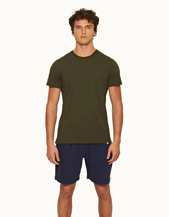 Men Orlebar Brown Sweats Trevone Lagoon Blue