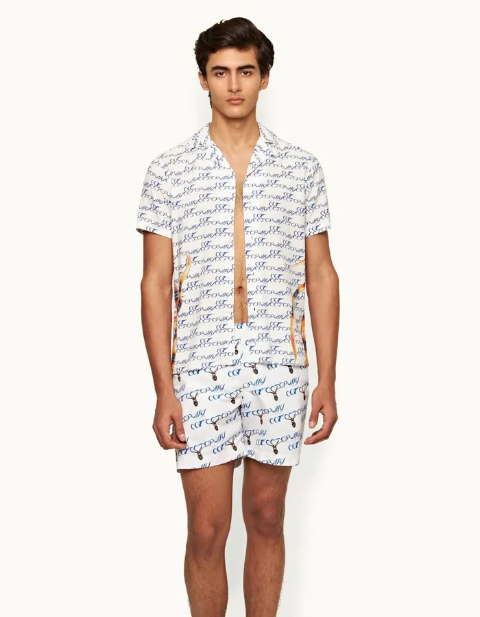 Men Orlebar Brown Swim Shorts Bulldog 007 Octopussy Repeat