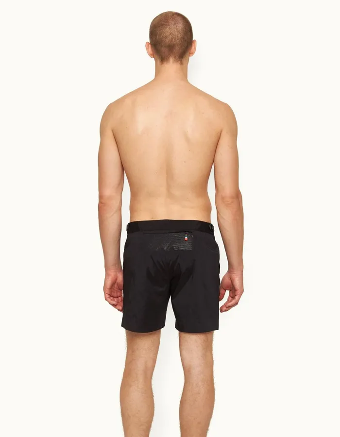 Men Orlebar Brown Swim Shorts Bulldog Bonded Black