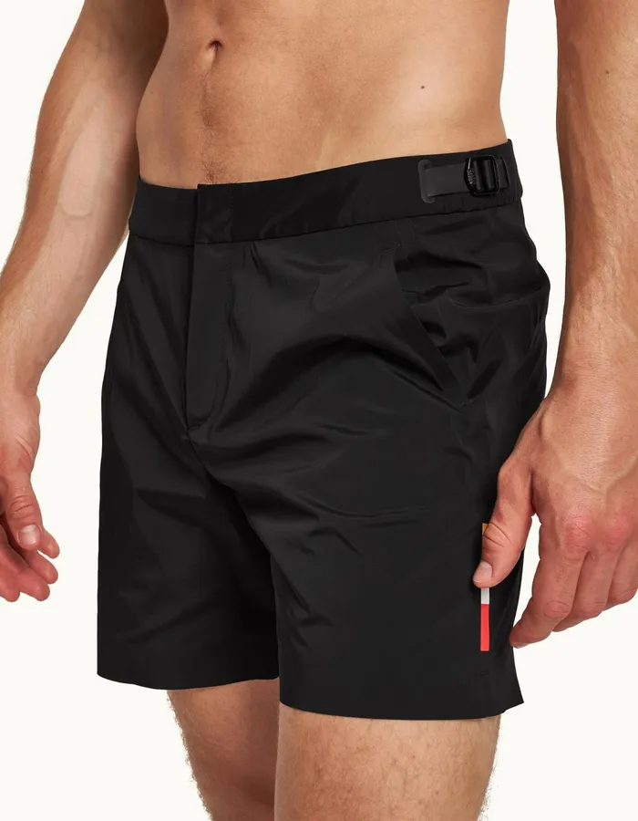 Men Orlebar Brown Swim Shorts Bulldog Bonded Black
