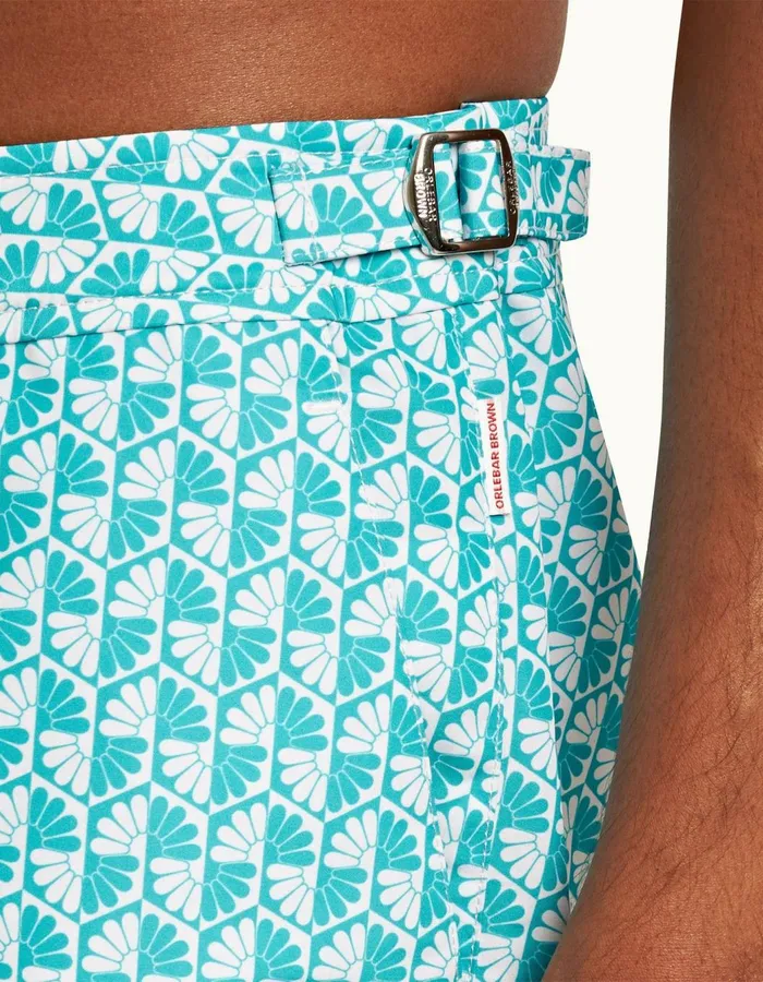 Men Orlebar Brown Swim Shorts Bulldog Crystal Seawhite