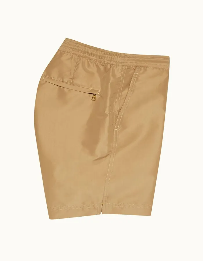 Men Orlebar Brown Swim Shorts Bulldog Drawcord Biscuit