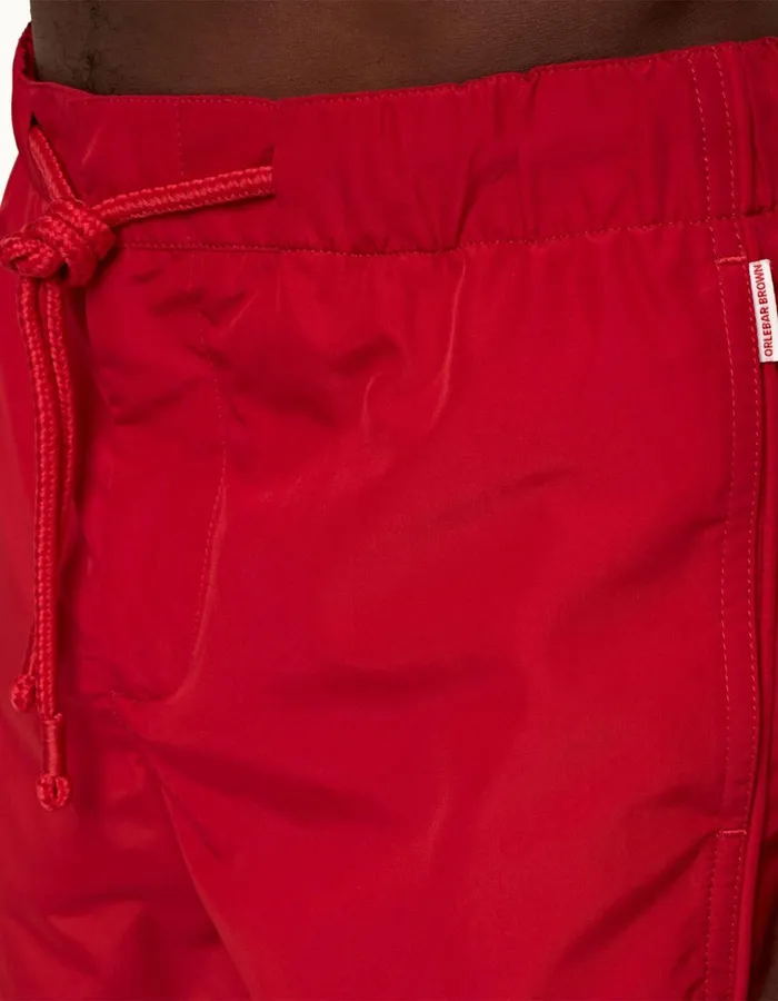Men Orlebar Brown Swim Shorts Bulldog Drawcord Vermillion