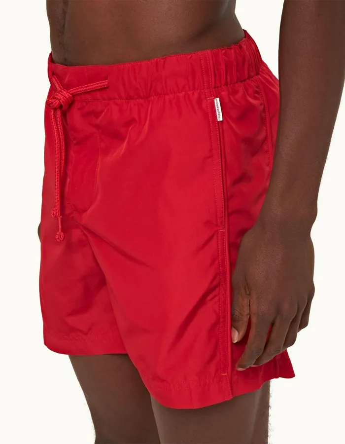 Men Orlebar Brown Swim Shorts Bulldog Drawcord Vermillion