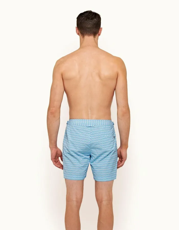 Men Orlebar Brown Swim Shorts Bulldog Horizon Bluecloud