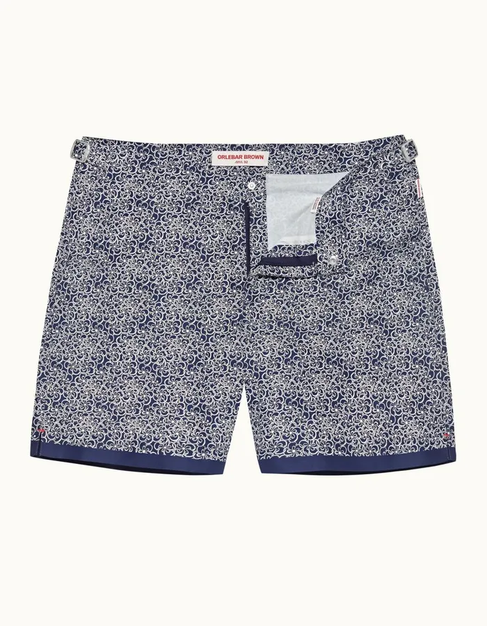 Men Orlebar Brown Swim Shorts Bulldog Midnight Navy
