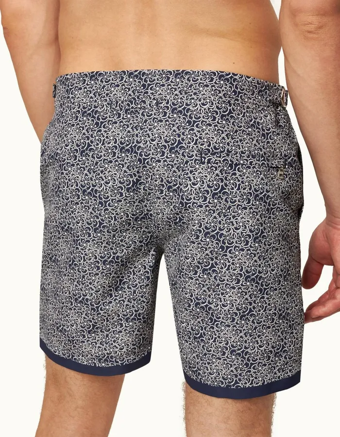 Men Orlebar Brown Swim Shorts Bulldog Midnight Navy