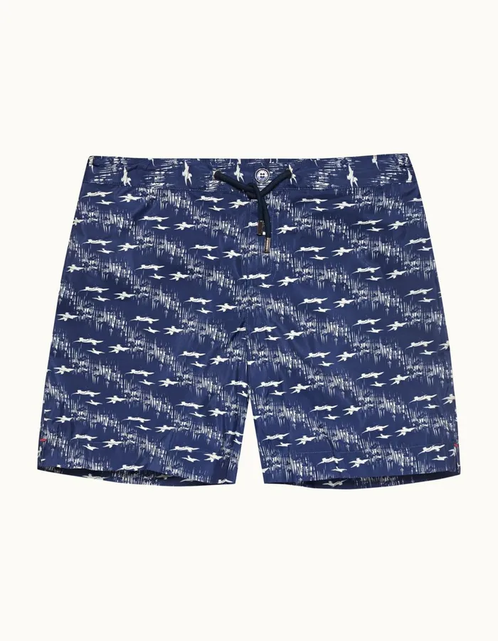 Men Orlebar Brown Swim Shorts Bulldog Midnight Navysea Mist