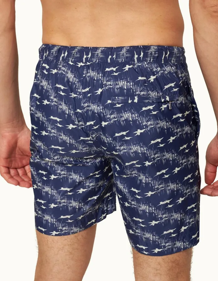Men Orlebar Brown Swim Shorts Bulldog Midnight Navysea Mist