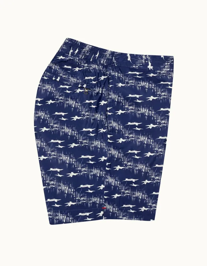 Men Orlebar Brown Swim Shorts Bulldog Midnight Navysea Mist