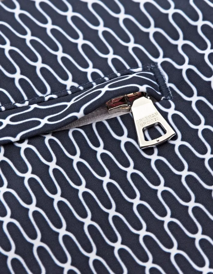 Men Orlebar Brown Swim Shorts Bulldog Midnight Navywhite