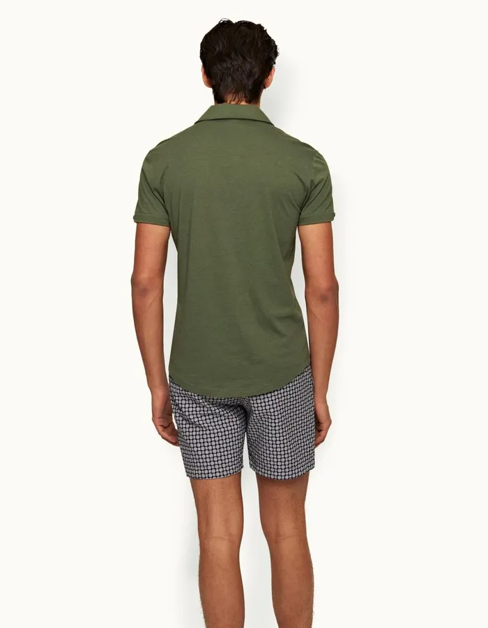 Men Orlebar Brown Swim Shorts Bulldog Midnight Navywhite Sand