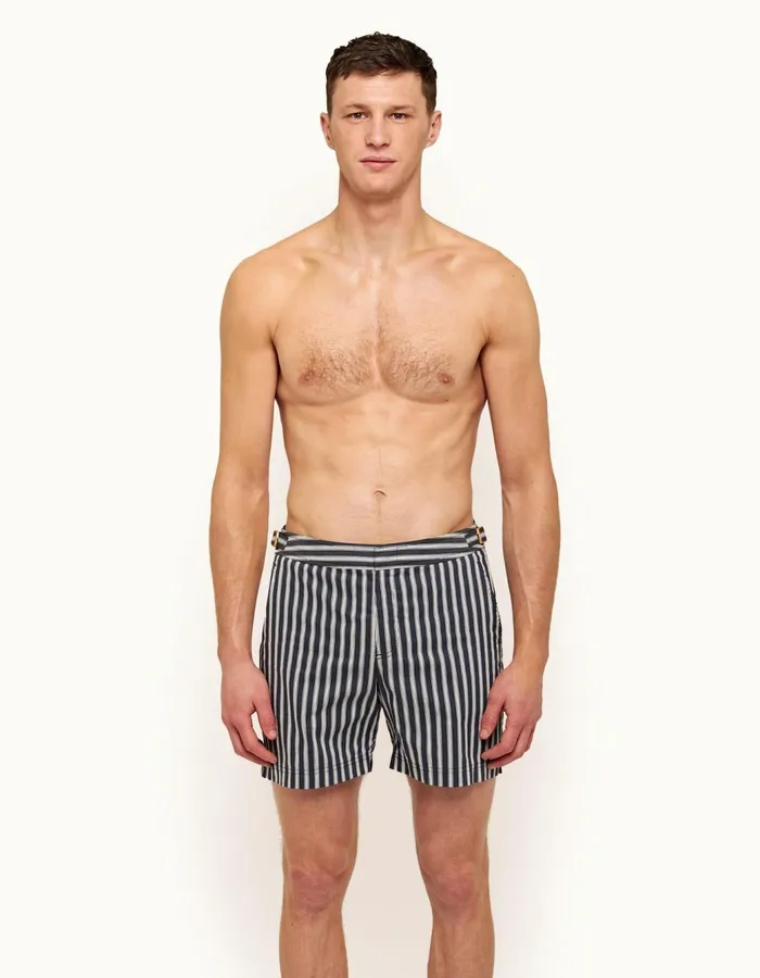 Men Orlebar Brown Swim Shorts Bulldog Navycloud