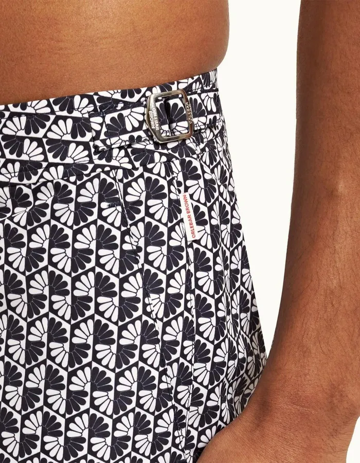 Men Orlebar Brown Swim Shorts Bulldog Navy White