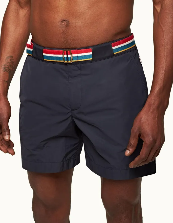 Men Orlebar Brown Swim Shorts Bulldog Night Iris
