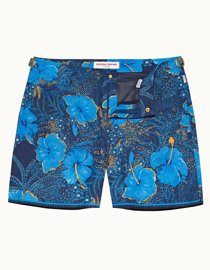 Men Orlebar Brown Swim Shorts Bulldog Night Iriscerulean