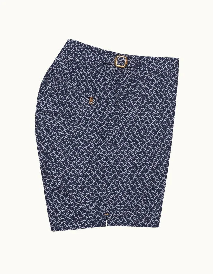 Men Orlebar Brown Swim Shorts Bulldog Night Iriswhite Sand