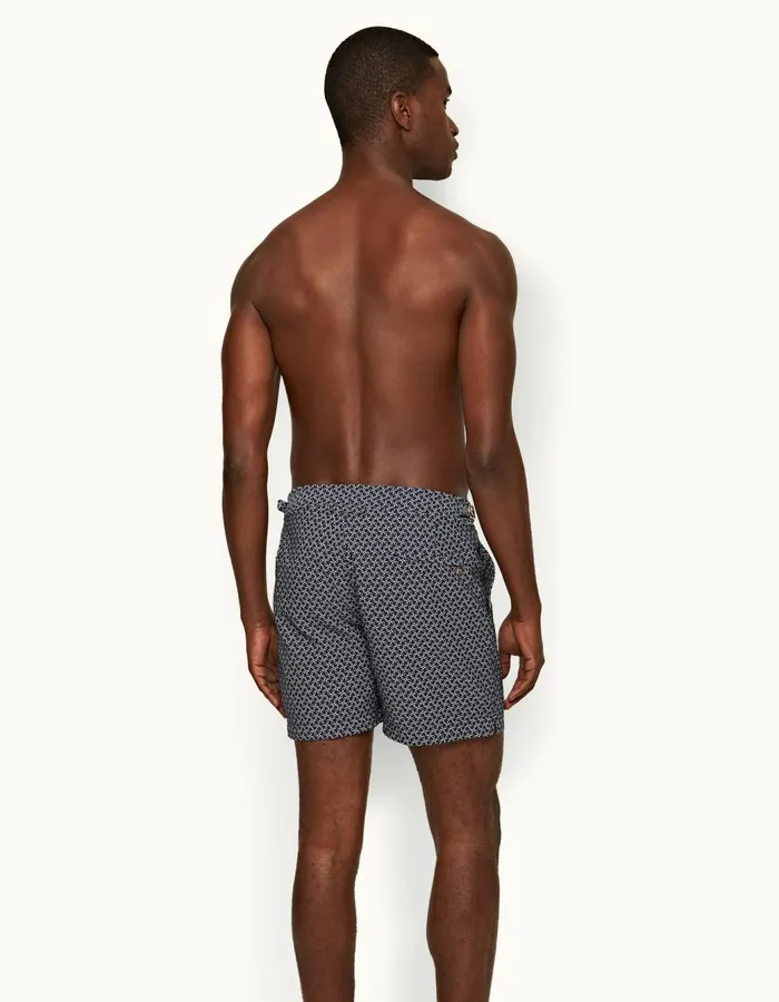 Men Orlebar Brown Swim Shorts Bulldog Night Iriswhite Sand