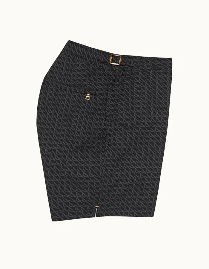 Men Orlebar Brown Swim Shorts Bulldog Piranha Grey