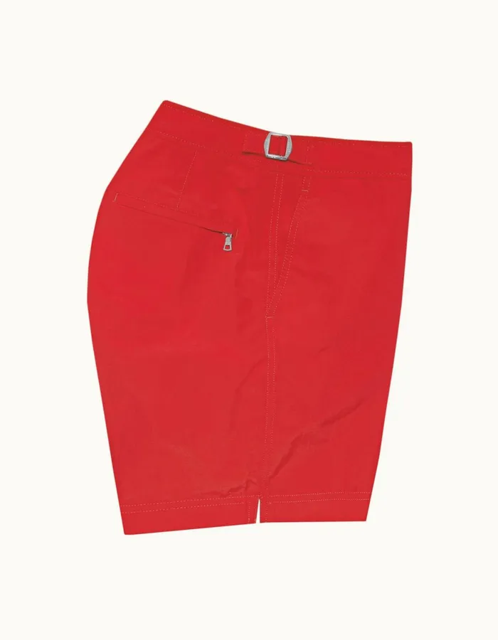 Men Orlebar Brown Swim Shorts Bulldog Rescue Red
