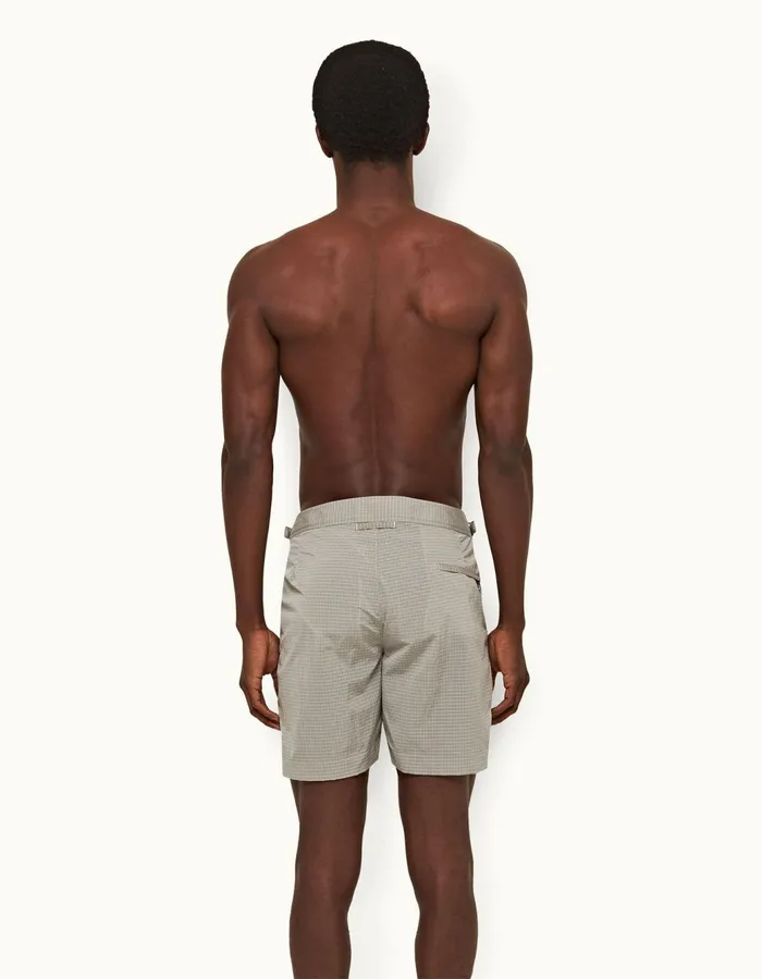Men Orlebar Brown Swim Shorts Bulldog Ripstop Seal Grey