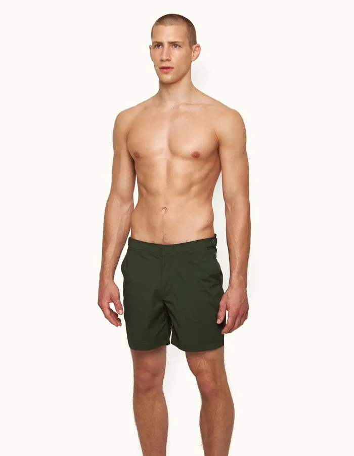 Men Orlebar Brown Swim Shorts Bulldog Sport Dark Sherwood