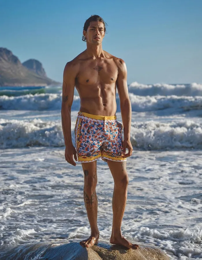 Men Orlebar Brown Swim Shorts Bulldog Summer Sunset